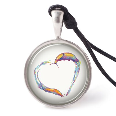 Ocean Creature Abstract Necklace Pendants Pewter Silver Jewelry JNP