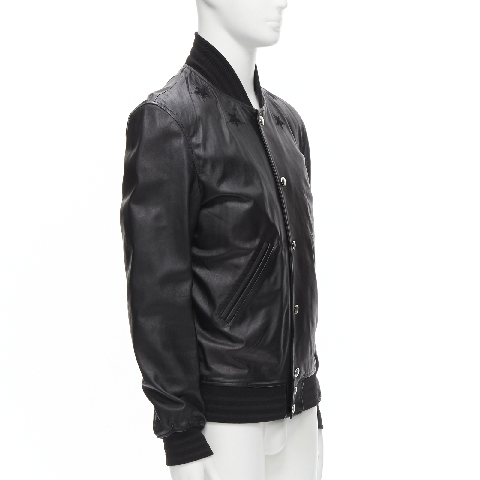 GIVENCHY Riccardo Tisci black signature stars lambskin GIVENCHY Riccardo Tisci black signature stars lambskin