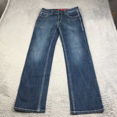 Rock & Roll Cowboy Jeans Mens 32x34 Double Barrel Relaxed Straight Western Denim