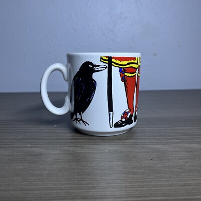 The Tower of London Coffee Tea Mug Cup Raven Picturemaps Crow Made In England