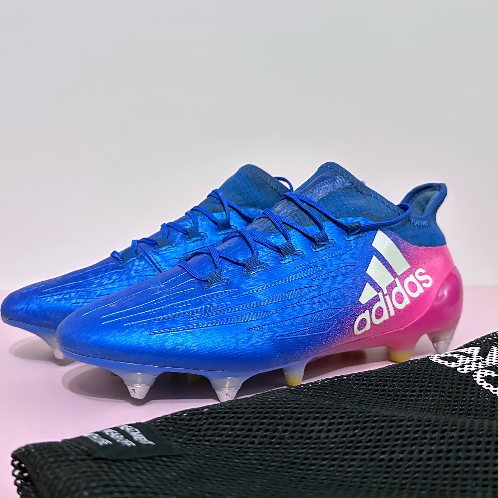 adidas X 16.1 SG(ブルー×ピンク) ADIDAS X 16.1 SG Soft Ground Blue Pink Mens Soccer Cleats