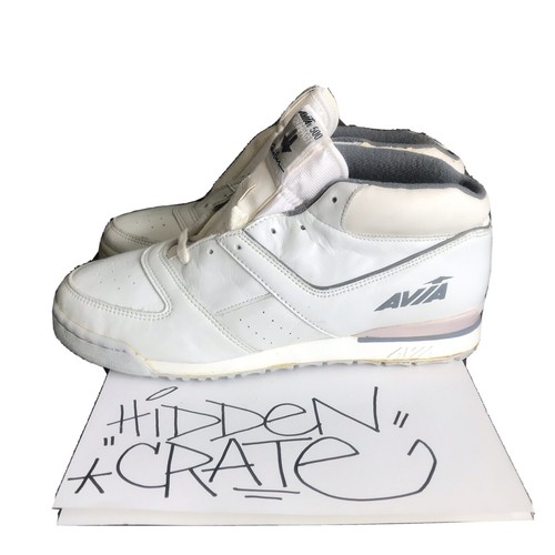 Vintage 80' Avia Aerobic 500 W, White/Lt Grey Leather, 9.5