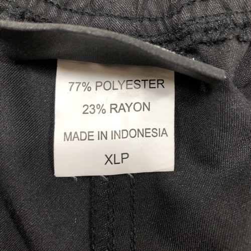 Grey's Anatomy Womens Scrub Pants Size XLP Black Drawstring Elastic Waist bs4239