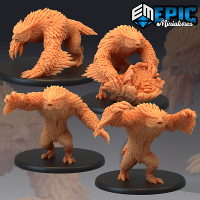 OWLBEAR, Dungeons and Dragons Miniatures, Epic Miniatures, Fantasy DnD Beast