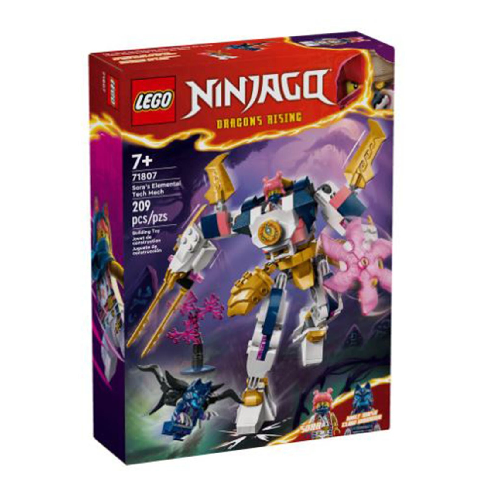 Конструктор LEGO Ninjago Soras Elemental Tech Mech 71807 НОВЫЙ В НАЛИЧИИ