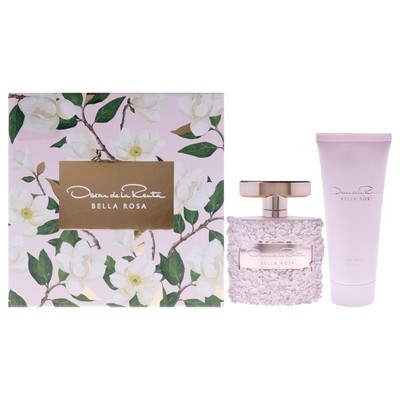 Bella Rosa by Oscar De La Renta for Women - 2 Pc Gift Set 3.4oz EDP Spray, 3....
