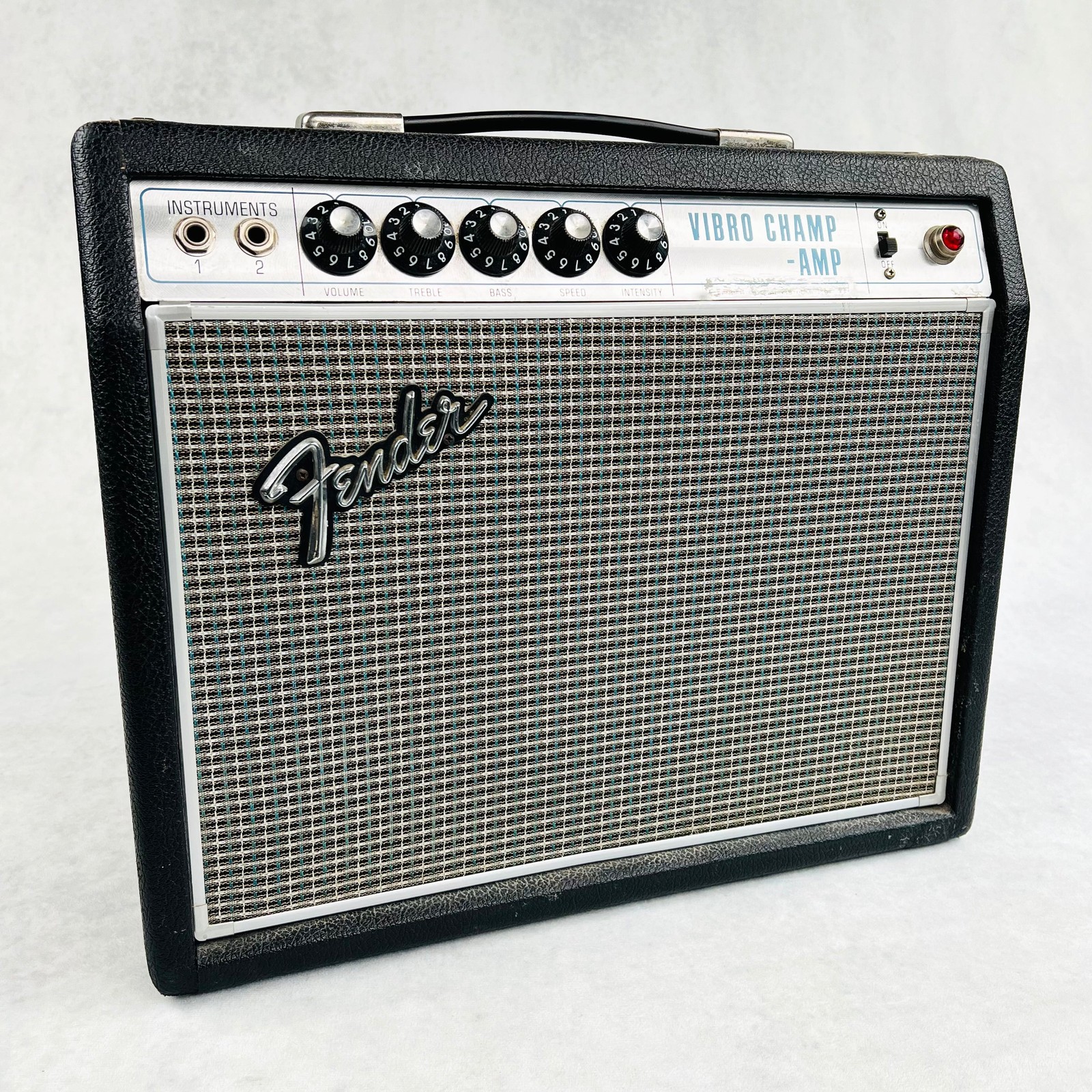 1968 Fender Vibro Champ Amplifier Drip Edge - Black | eBay