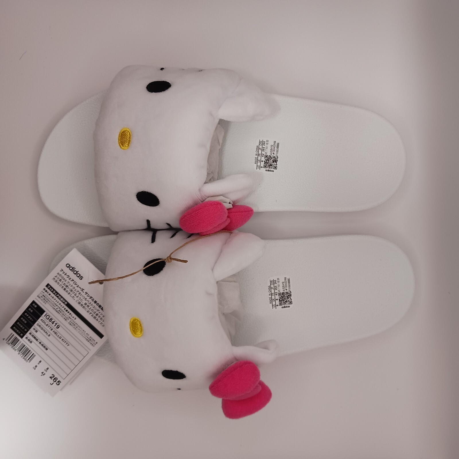 ★Adidas★Originals HELLO KITTY Adilette Slides IG8419追跡可 WMNS) adidas Originals X Hello Kitty Adilette Slides 'White