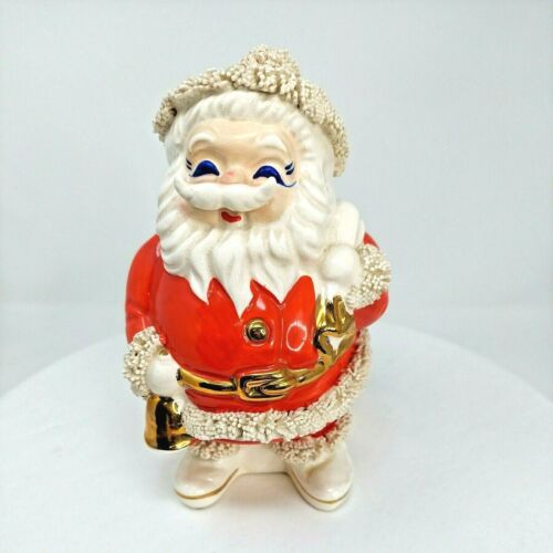 Vintage Santa Claus Bank Spaghetti & Gold Trim Santa International Ltd Japan 