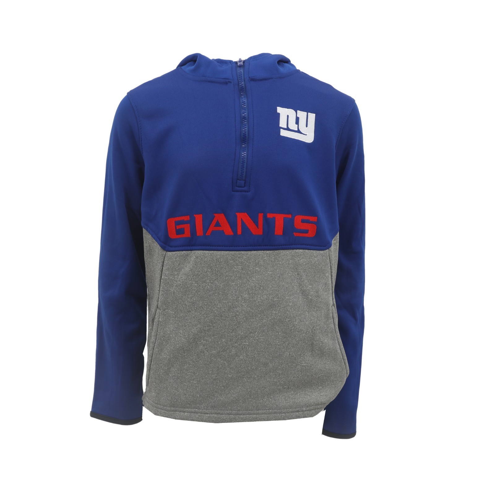 New York Giants Official NFL Kids Youth Size Quarter Zip Hooded