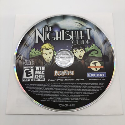 The Nightshift Code PC Computer Game WIN / MAC (CD-ROM 2007) - Disc Only