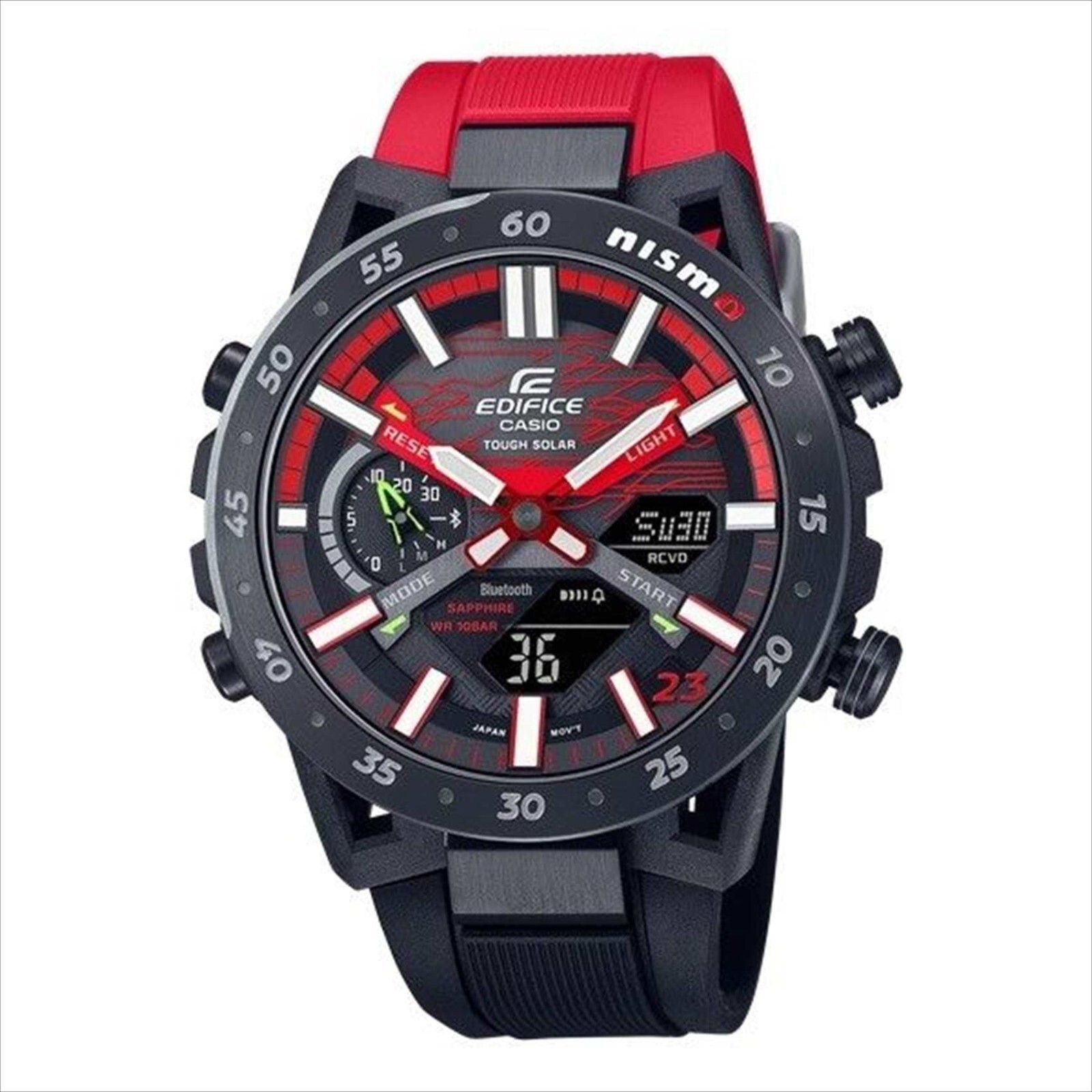 Pre-owned Casio Edifice Nissan Nismo My23 Edition Ecb-2000nis-1ajr Wrist Watch