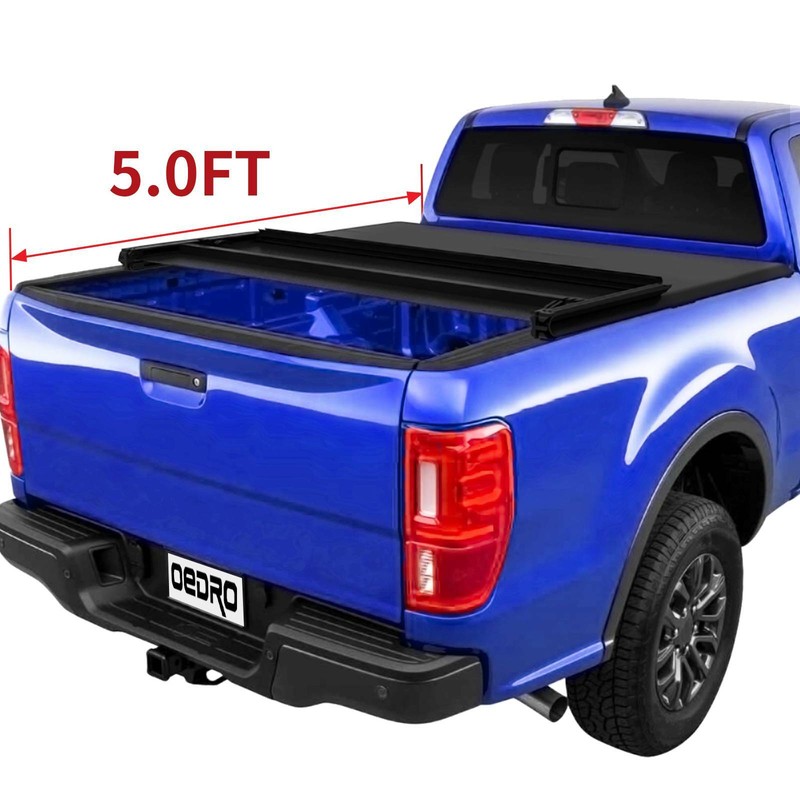 Oedro Soft Tri Fold Tonneau Cover Fit For 2019 2020 Ford Ranger Truck Bed 5ft Ebay