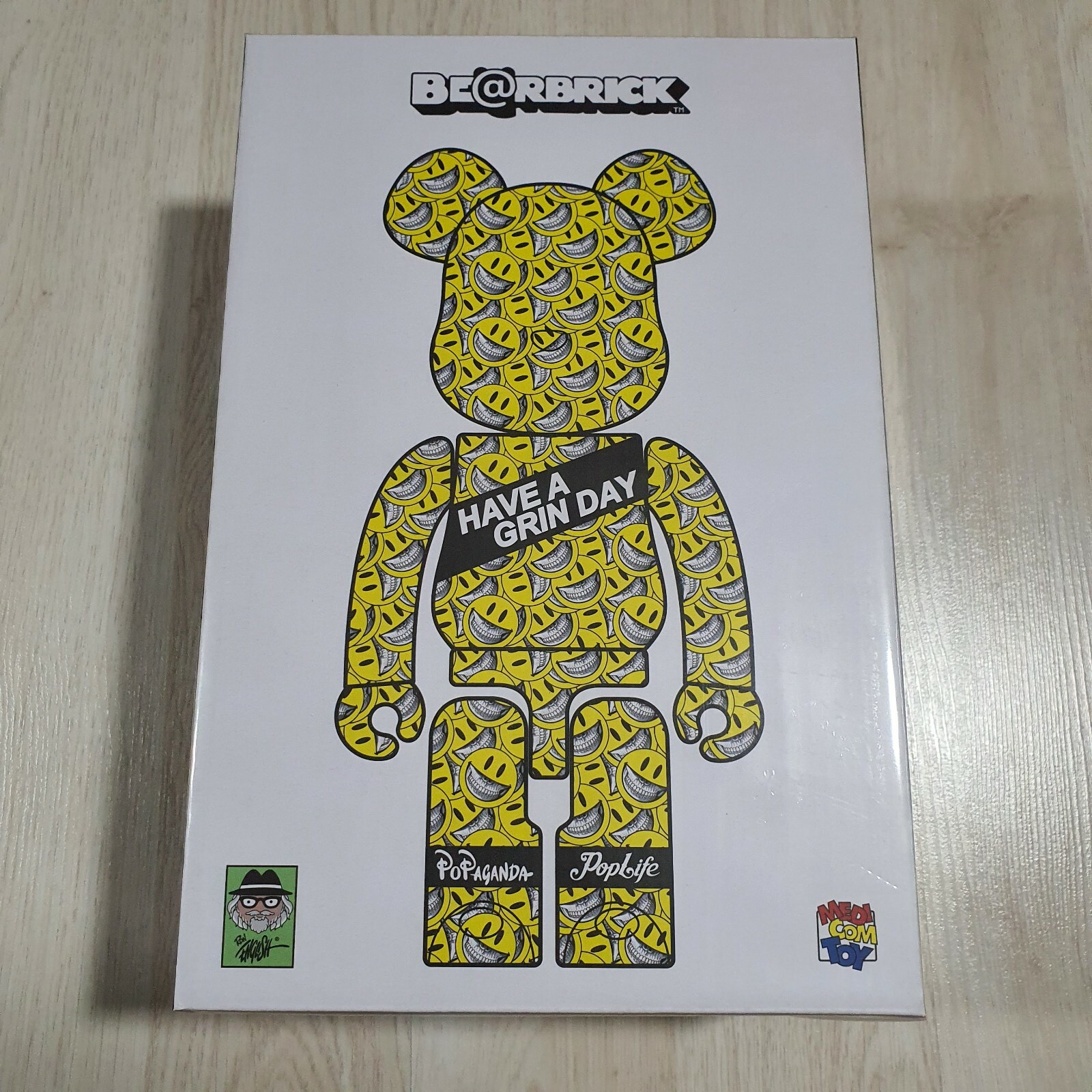 ベアブリック Ron English ロンイングリッシュ 100% BEARBRICK Bearbrick RON ENGLISH HAVE A GRIN DAY 100%&400% BE