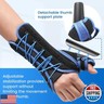 Velpeau Carpal Tunnel Wrist Brace with Thumb Stabilizer Night Support, Stabilizes Wrist Thumb Joint, Pain Relief for Tendonitis, De Quervain's Tenosynovitis, Arthritis (Drawstring, Right Hand, S)