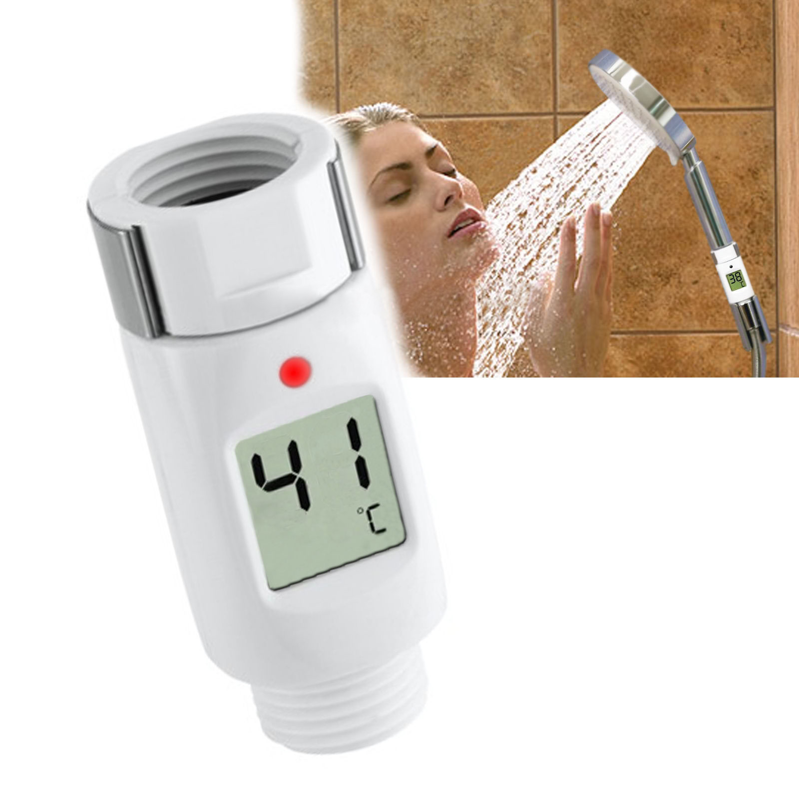 Auto Power Off Waterproof Shower Thermometer Accurate Meter Water