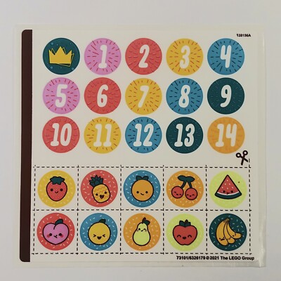 LEGO STICKER SHEET 41926 Dots Creative Party Kit Decals Stickers