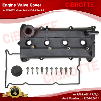 Fit for 2002-2006 Nissan Sentra SE-R Altima 2.5L Valve Cover w/ Gasket + Bolts 