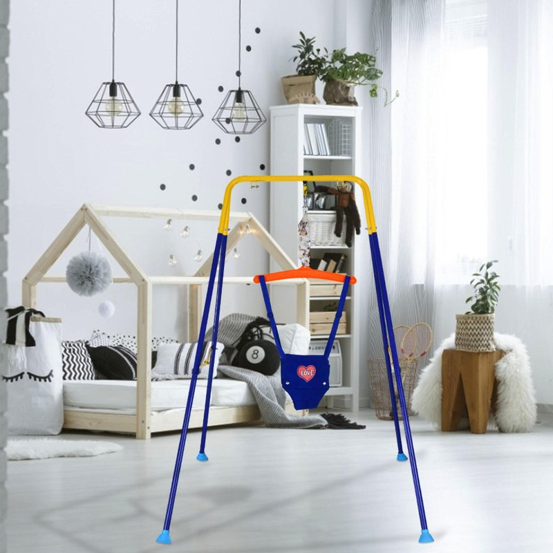 Kid Indoor Jumper Adjustable Strap Jump Chair Bounce Swing Baby Walking Harness