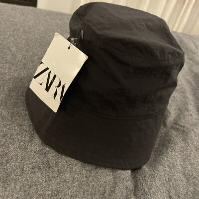 Zara Black Bucket Hat  Size M: Free Shipping
