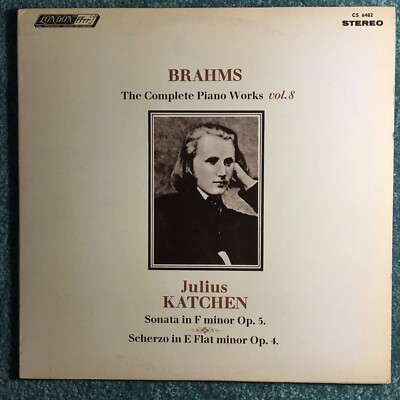 BRAHMS the complete piano works Vol. 8 JULIUS KATCHEN  1 LP - New, never played