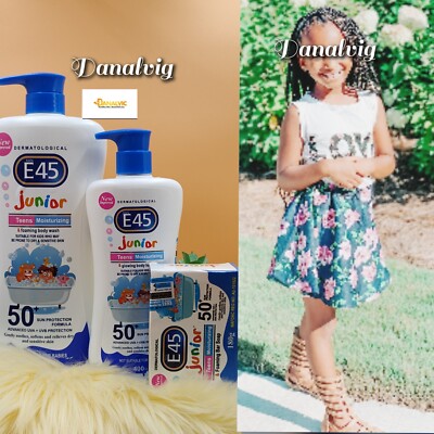 E45 Junior Teens Moisturizing Body Lotion +moisturizing Body Wash 1200ml & Soap
