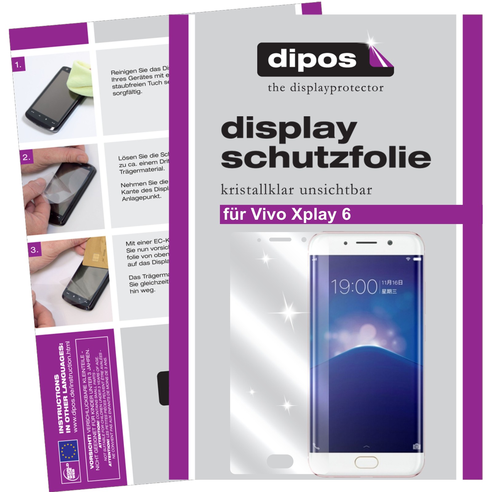 Dipos 2 Pellicole Protettive CrystalClear Per Nokia XL – Antigraffio 4H – Made In Germany