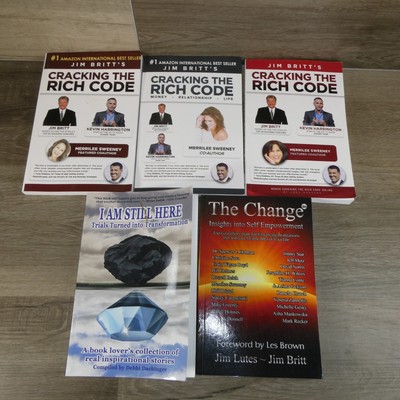 Cracking the Rich Code 3 Book Lot and Empowerment and Inspirational Books