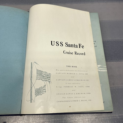 Rare WWll USS Santa Fe Ships Album-See Pics
