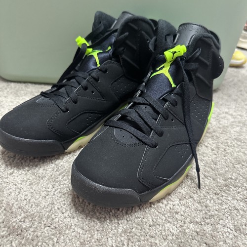 air jordan 6 retro electric green on feet
