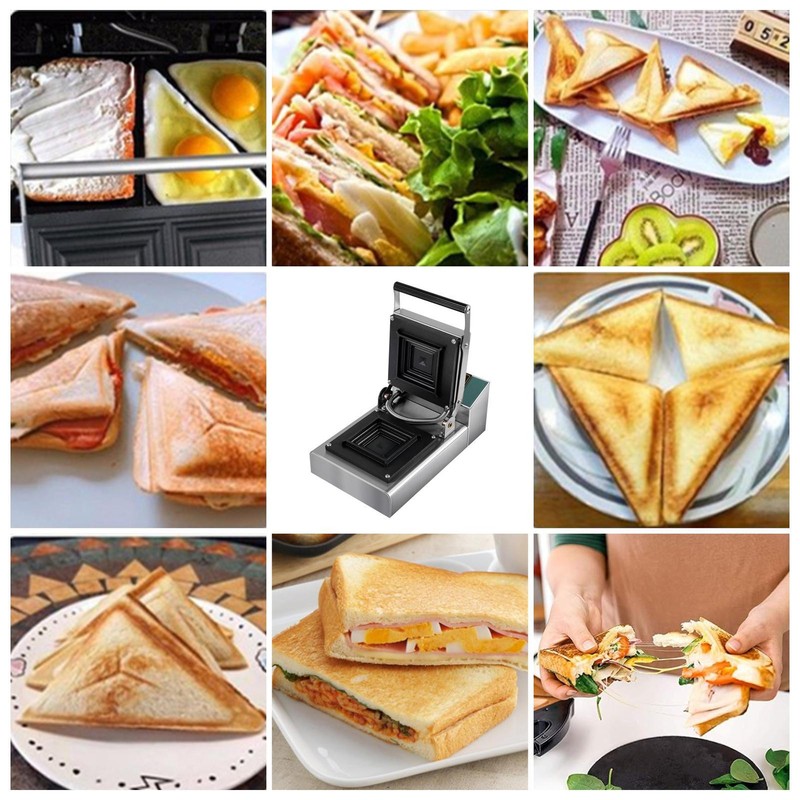 Commercial Panini Grill Electric Sandwich Panini Maker For Hamburger Steak Bacon