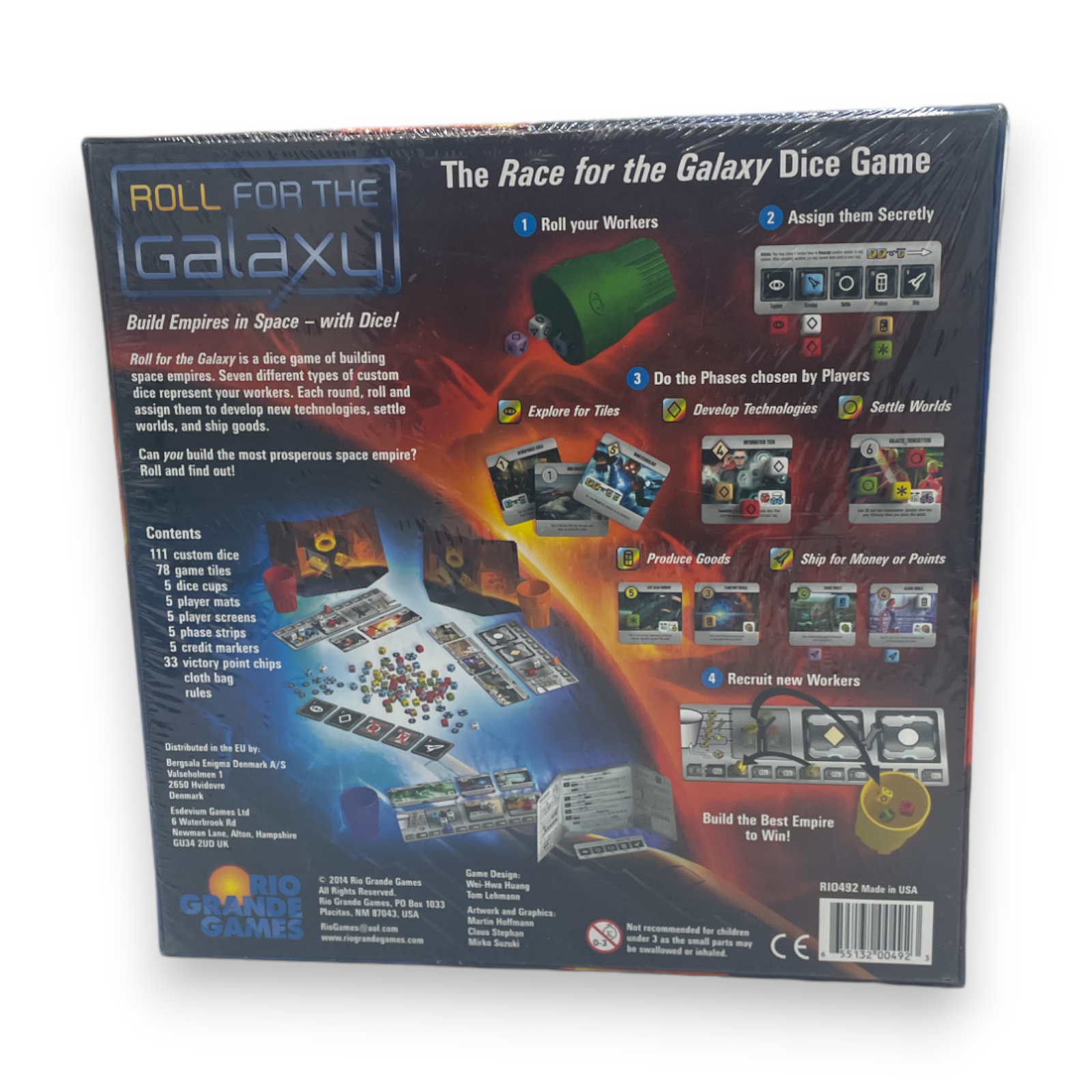 Roll For The Galaxy Board Game,  Rio Grande Games 2014