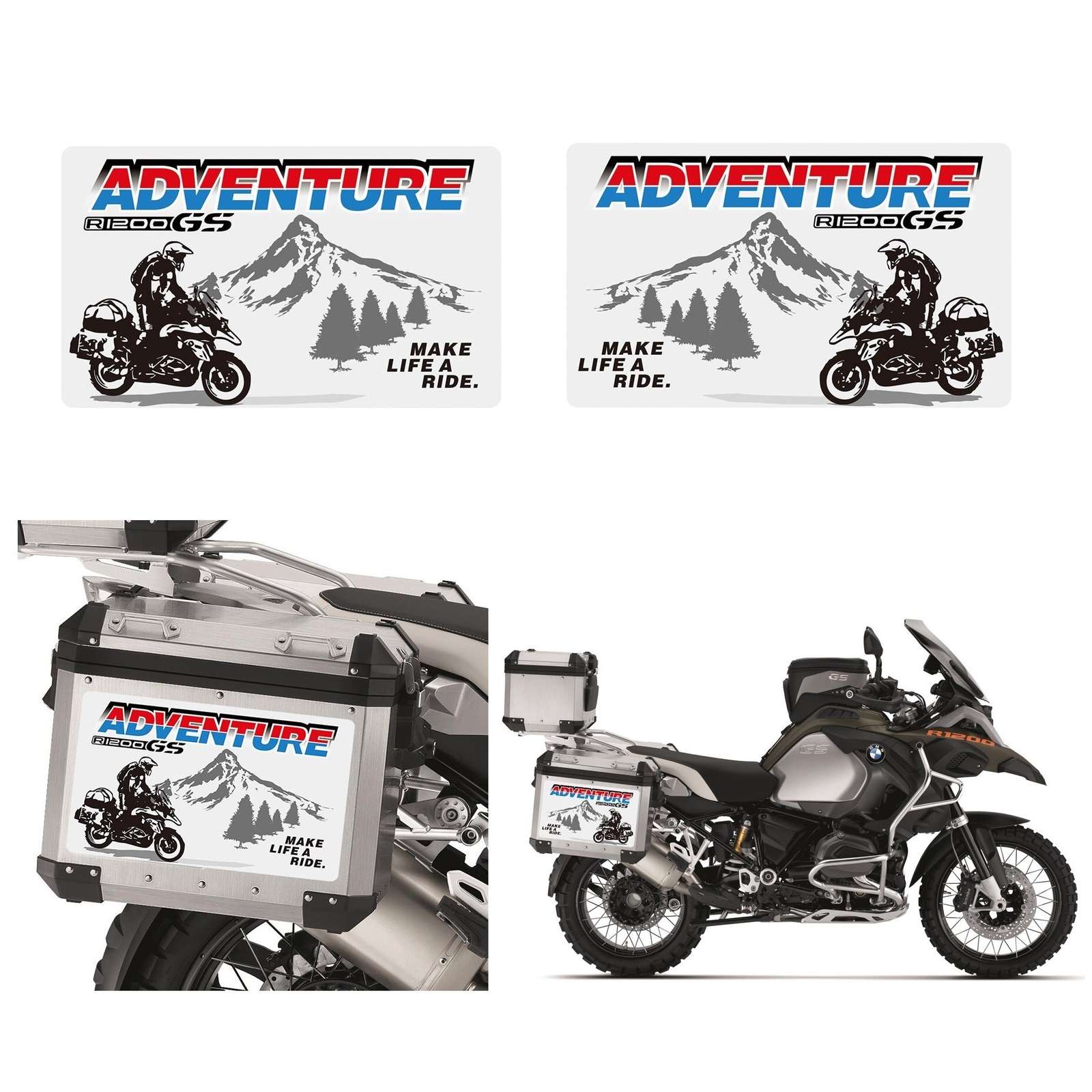 Motorrad Tankaufkleber-Set Für BMW R1200GS / R1200GS Adventure (2004-2013)