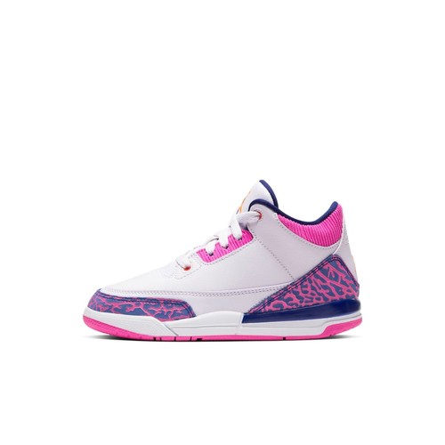 

[441141-500] Air Jordan RETRO 3 PS для дошкольников — обесцвечивание, Barely grape/hyper crimson/pink