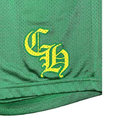 Pre-owned Chrome Hearts Sports Mesh Varsity Shorts Green