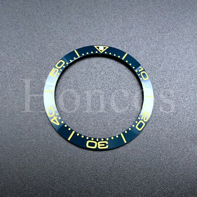 Ceramic Bezel Insert fits for Omega 38MM Professional Diver Blue/Gold