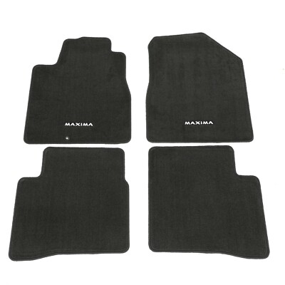 2000-2014 Nissan Maxima Black Carpet Floor Mats Front & Rear Set OEM NEW GENUINE