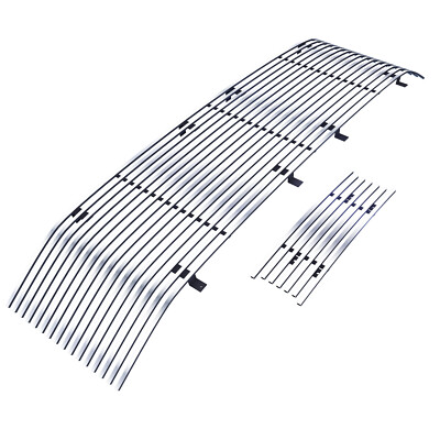 Fits 2005-2007 Ford Excursion/F-250 Chrome Polished Billet Grille Insert Combo