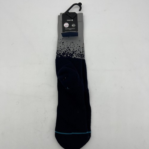 STANCE NEW YORK YANKEES LARGE (9-12) GREY CASUAL CREW SOCKS MLB NWT