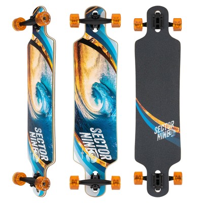 Sector 9 Meridian Swirl Drop Thru Longboard Complete