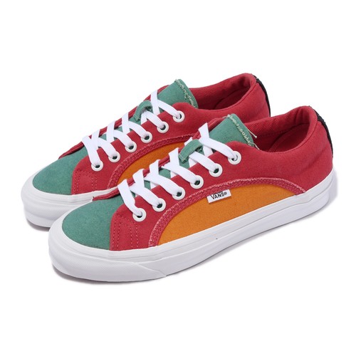 

Vans Vault OG Lampin Lx Denim Red Patchwork Мужская повседневная обувь унисекс VN0A7Q4U05A, Красный, Og Lampin Lx