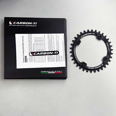 Carbon-Ti X-Ring EVO BCD104x4 Chainring (Black)