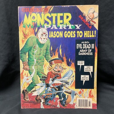 Cracked Monster Party Magazine 20 Jason Goes Hell Evil Dead Dracula Horror 1993