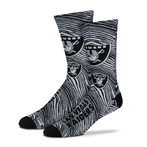 Zubaz By For Bare Feet Молодежные носки NFL Las Vegas Raiders Zubified, один размер