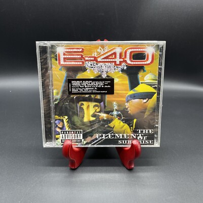 The Element of Surprise by E-40 (CD, Aug-1998, 2 Disc CD Set) w/ Hype Sticker