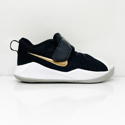 

Черные баскетбольные кроссовки Nike Boys Team Hustle Quick 9 AT5299-010, размер 12C, Черный, Team Hustle Quick 9