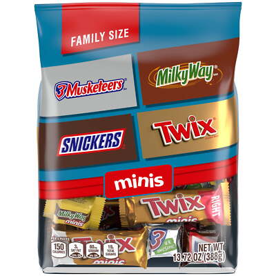 Minis Chocolate Candy Bars, Family Size - 13.72 oz Bulk Bag
