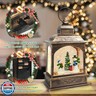 Christmas Snowman Snow Globe, Snowman Musical Lantern with 6 Hour Timer USB Lined/Battery Operated Retro Style Holiday Glitter Globe for Xmas Indoor Decoration and Santa Gifts