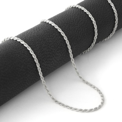 Pre-owned Nuragold 14k White Gold Solid Womens 1.5mm Diamond Cut Chain Pendant Necklace 16"
