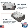 Serta Orthopedic Cuddler Dog Bed for Pets – Slate Gray (X-Large)